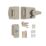 ERA   BS Night Latch Satin Nickel 60mm Backset