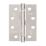 Eclipse  Polished Chrome Grade 13 Fire Rated Ball Bearing Hinges 102mm x 76mm 2 Pack
