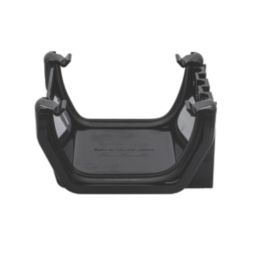 FloPlast  uPVC Square Gutter Union Bracket Black 114mm
