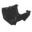 FloPlast  uPVC Square Gutter Union Bracket Black 114mm