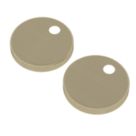 Brixton & Trade Toilet Seat Hinge Cover Caps Wrapover Brushed Brass