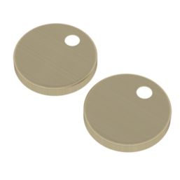 Brixton & Trade Toilet Seat Hinge Cover Caps Wrapover Brushed Brass