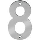 Eclipse Door Numeral 8 Polished Stainless Steel 100mm