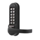 Codelocks  Front Plate Push-Button Lock with Mortice Latch  72mm Matt Black