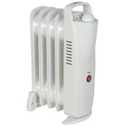 Essentials  500W Electric Portable Oil-Filled Radiator White