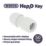 Hep2O  Plastic Push-Fit Equal Coupler 22mm