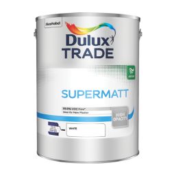 Dulux Trade Supermatt 5Ltr White Matt Emulsion  Paint