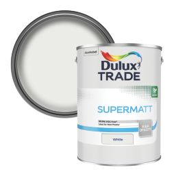 Dulux Trade Supermatt 5Ltr White Matt Emulsion  Paint