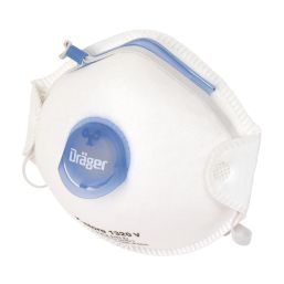 Draeger X-Plore 1320V Cup-Valved Dust Masks P2 10 Pack