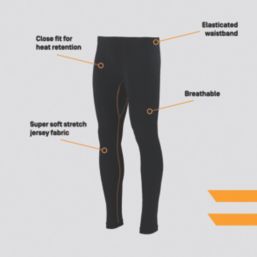 Site Karpoff Base Layer Bottoms Black X Large 30" W 31.5" L