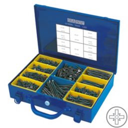 Silverscrew  PZ Double-Countersunk Woodscrews General Trade Case 1400 Pcs