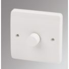 MK Logic Plus 1-Gang 2-Way  Dimmer Switch  White