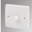 MK Logic Plus 1-Gang 2-Way  Dimmer Switch  White