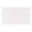 Hager Sollysta WMPS2 2-Gang Blanking Plate White