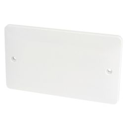 Hager Sollysta WMPS2 2-Gang Blanking Plate White