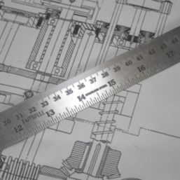 Faithfull  Stainless Steel Ruler 24" (600mm)