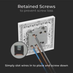 British General 900 Series 20A 16AX 2-Gang 2-Way Wide Rocker Switch  White