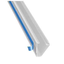 D-Line PVC White TV Cable Cover 60mm x 15mm x 1m