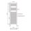 Flomasta 1600mm x 500mm 1651BTU Chrome Flat  Towel Radiator