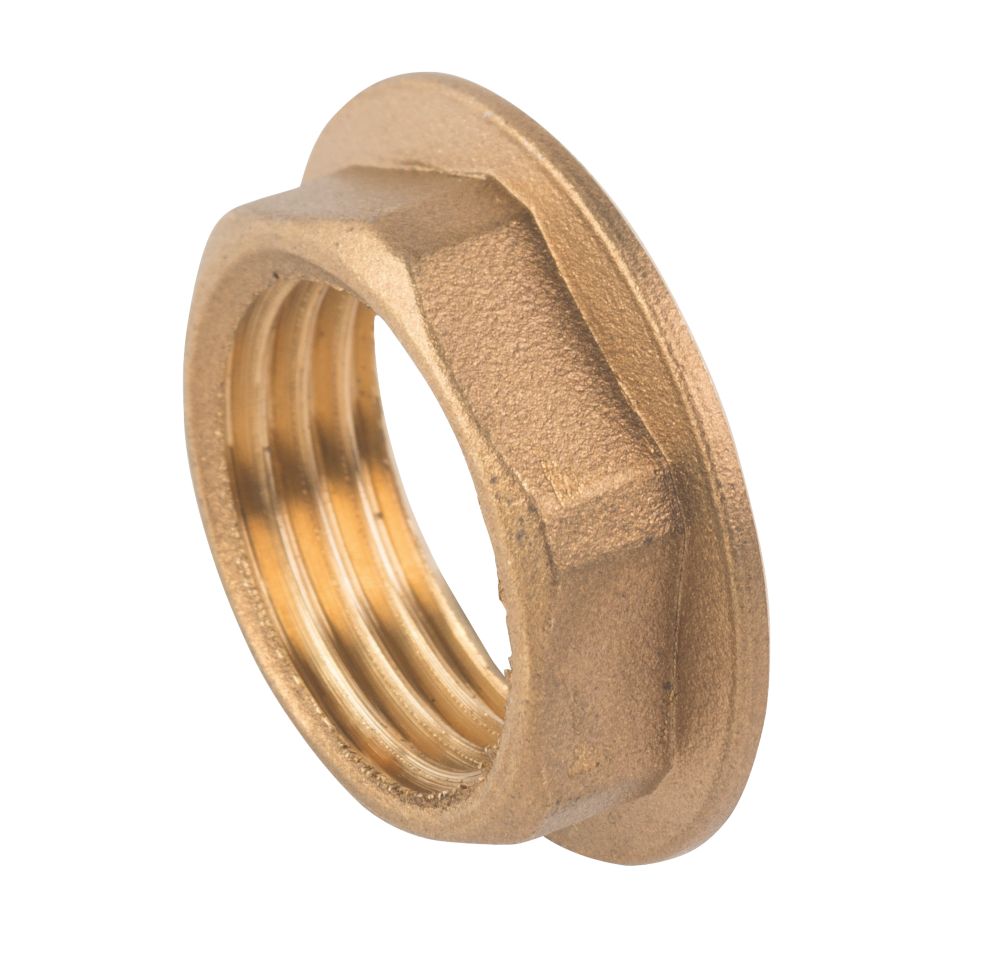 Midbrass Brass Compression Flanged Backnut 1/2" Screwfix