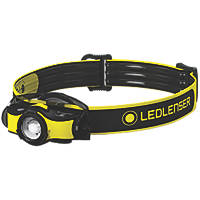 LEDlenser  Rechargeable LED Head Torch Black/Yellow 400lm
