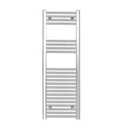 Flomasta 1200mm x 400mm 1058BTU Chrome Curved  Towel Radiator
