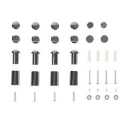 Flomasta 1200mm x 400mm 1058BTU Chrome Curved  Towel Radiator