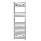Flomasta 1200mm x 400mm 1058BTU Chrome Curved  Towel Radiator