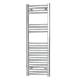 Flomasta 1200mm x 400mm 1058BTU Chrome Curved  Towel Radiator
