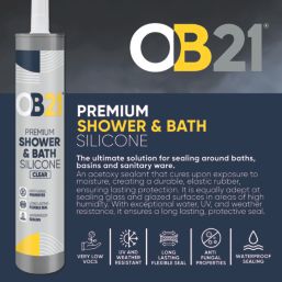 OB21 Premium Shower & Bath Silicone Clear 310ml