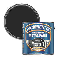 Hammerite Smooth Smooth Metal Paint Black 2.5Ltr