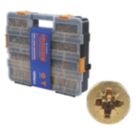Goldscrew  PZ Double-Countersunk Multipurpose Screw Trade Case 1400 Pack