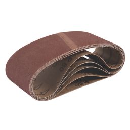 Titan  80 Grit Multi-Material Sanding Belts 457mm x 75mm 5 Pack