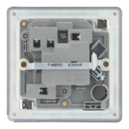 LAP  13A Switched Fused Spur with LED Antique Brass with Colour-Matched Inserts