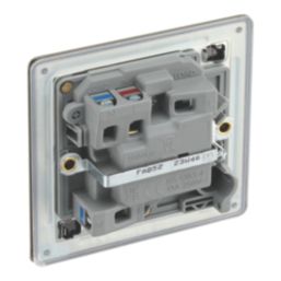 LAP  13A Switched Fused Spur with LED Antique Brass with Colour-Matched Inserts