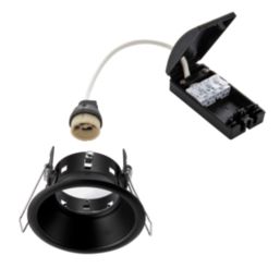 Saxby CosmosValue Fixed  Fire Rated Recessed Downlight Black