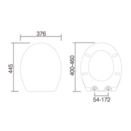 Dakar Soft-Close with Quick-Release Toilet Seat Thermoset Plastic White
