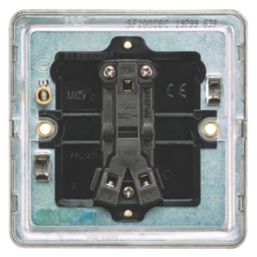 Knightsbridge  10AX 1-Gang 2-Way Light Switch  Brushed Chrome