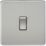 Knightsbridge  10AX 1-Gang 2-Way Light Switch  Brushed Chrome