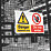 "Danger Hazard Area Do Not Enter" Sign 300mm x 500mm