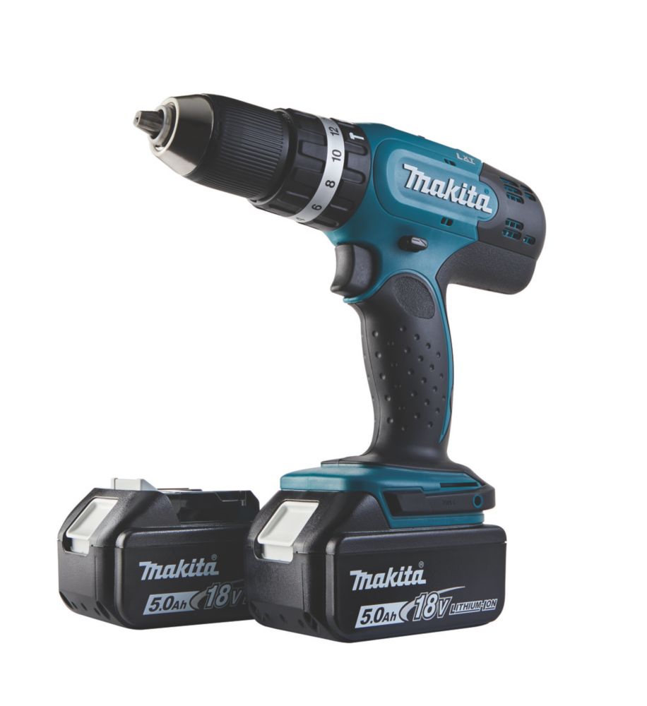 Makita DHP453STE 18V 2 x 5.0Ah Li Ion LXT Cordless Combi Drill