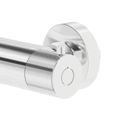 Swirl Melba Exposed Single Outlet Thermostatic Chrome Shower Mixer With Diverter