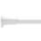 Croydex Straight Shower Curtain Rail Aluminium White 1100-2600mm