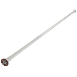 Croydex Straight Shower Curtain Rail Aluminium White 1100-2600mm
