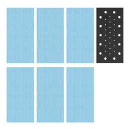Trend Pro Mesh AB/HLF/M7/P 80, 120 & 180 Grit Mesh Multi-Material Half Sheet Sanding Pads with Pad Saver  x  7 Pack