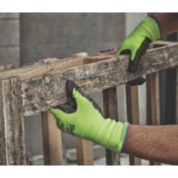 Milwaukee Hi-Vis Cut Level 2/B Gloves Fluorescent Yellow Medium