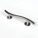 Nymas Curved Household Luxury Grab Rail Polished Stainless Steel 480mm