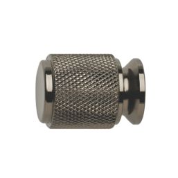 Elite Knobs & Handles Kensington Knurled Cabinet Knob Black Nickel 20mm