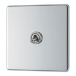 LAP  20A 16AX 1-Gang 2-Way Toggle Switch  Polished Chrome