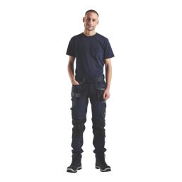 Blaklader 3D Short Sleeve T-Shirt Navy  X Large 43" Chest